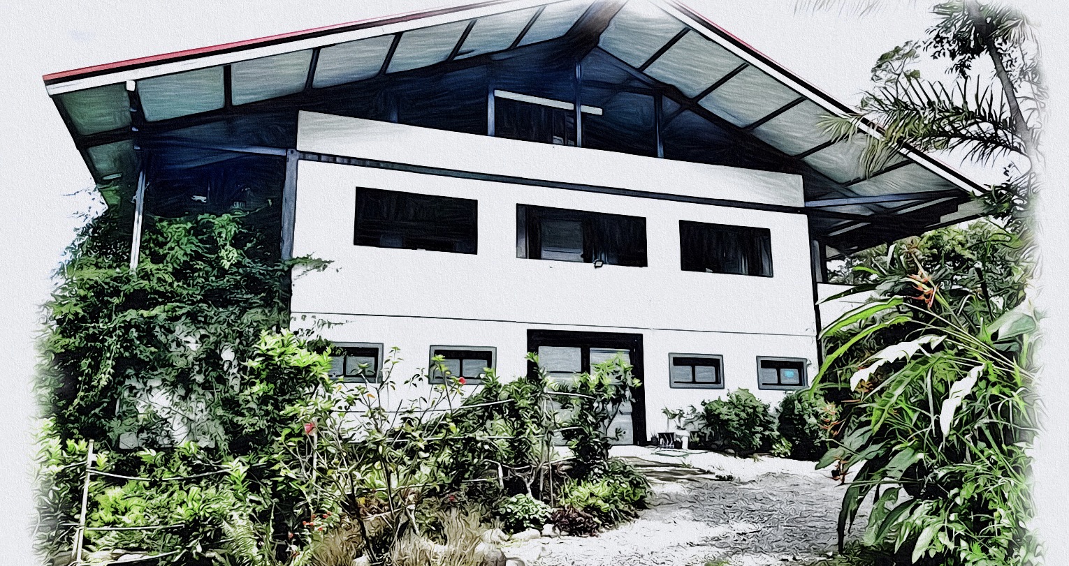 Unser Haus in Aquarell